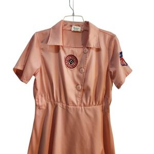 AAGPBL Rockford Peaches Pink Baseball Uniform Dress A League of Their Own XL